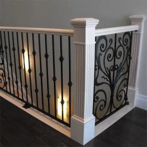 Wrought Iron Railings with Decorative Patterns for Balconies and Stairs Durable and Elegant for Residential Use