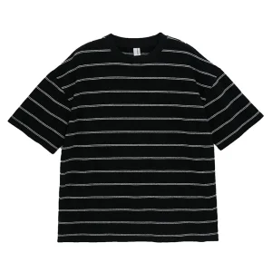 Streetwear Manufacturer Quality Plain Cotton Stripes T Shirt for Women