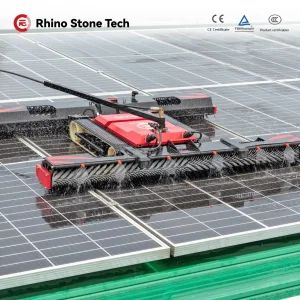 Solar Powered Wet &amp; Dry Solar Panel Cleaning Robot for Commercial Industrial Solar Farm, Factory-Direct Automatic Cleaning Machine