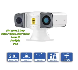 55X Zoom 2.0MP HD Network Vehicle Laser PTZ CCTV Camera