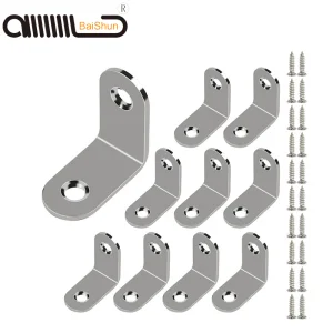 Stainless Steel 90 Degree L-Shaped Right Angle Iron Shelf Corner Bracket