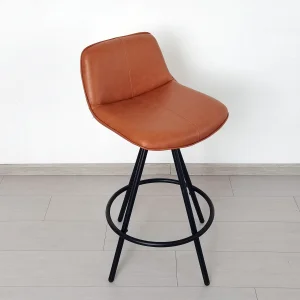 Modern Leather Minimalist Home Bar Stool