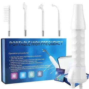4 in 1 Handheld Portable High Frequency Facial Therapy Wand Acne Treatment Facial Device