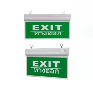 3 Horas Luz de Emergência LED Sinalizador de Saída Montado na Parede Lâmpada LED Sinal de Saída de Emergência