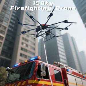 Long Endurance Remote Control Wild Firefighting Uav Industrial 150kg Heavy Lift Payload Fire Extinguisher Delivery Transport Drone for Building Forest