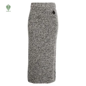 Elegant Cozy Maxi Pencil Wool Knit Skirt