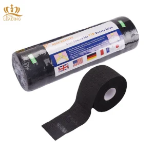High Quality Barber Supplies Disposable Neck Strips Ruffles Beauty Salon Hairdressing Black Neck Roll Paper