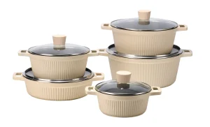 10PCS Die-Cast Aluminum Cooking Pot