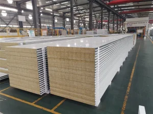 Customized Roof, Exterior/Interior China PU/EPS/Rock Wool Sandwich Cold Storage Wall Panel for Partition Wall, House