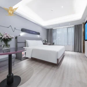 Conjuntos de dormitorio de hotel de lujo italiano moderno de calidad, cama king size
