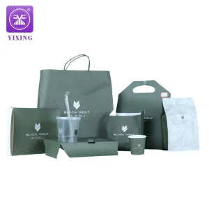 Conjunto de Embalagem de Café Personalizado