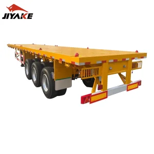 Flatbed Trailer 3 Axles 40 Feet Container Semi Trailer