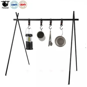 Hot Sale Aluminum Alloy Portable Pocket Folding Camping Shelf Hanger Camp Rack