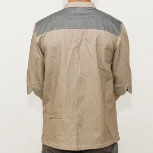 Uniforme de chef de manga corta en algodón