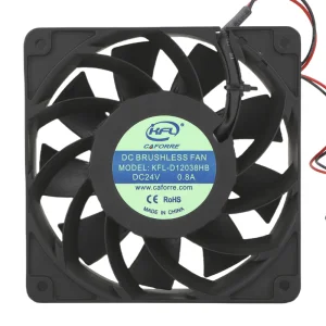 Caforre 120mm High Cfm IP68 Waterproof Ball Bearing 12V DC Axial Flow Fan