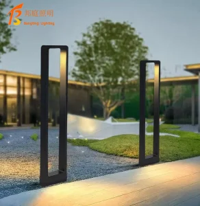 New Design 10W Solar LED Bollard Garden Lights Aluminum IP65 360 Outdoor Landscape 12V 24V 110V 220V Decorative Lawn Yard