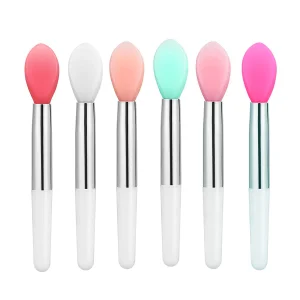 TikTok-style Silicone Lip Brush Plastic Handle Boxed Packaging Small Mini Portable Soft-tipped Lipstick 052030