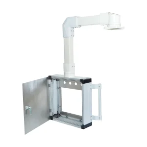 CNC Machine Tool Support - Silver Gray Cantilever Control Box Solution