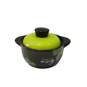 Wholesale Black Casserole with Emerald Green Lid Exporter, Exporters