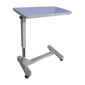 Height Adjustable Over Bed Table with Wheels Movable Bedside Desk Height Adjustable Overbed Dining Table
