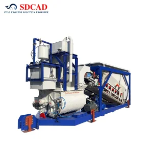 25m3 35m3 50m3 75m3 Twin Shaft Mixer Mobile Concrete Batching Plant