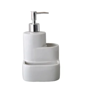 Wholesale White Ceramic Tiered Integrated Bathroom Organizer Factory, Products