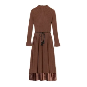 Comfortable Woolen Pullover Sweater Dress