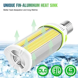 120-48W LED Corn Bulb 3CCT 3watt Tunable E39 Area Lights for Garage Warehouse High Bay Lighting