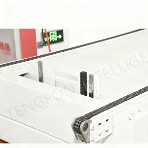 Efficient Warehouse Equipment with Automated Charging Dock and Safety Sensors