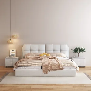 Modern Home Furniture Bedroom Set Storage Queen Bed Frame Multi-Functional Tatami King Size Wooden Living Room Furniture Bed Set