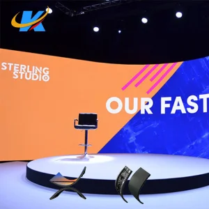 Large P1.25 P1.5 P1.86 Indoor Control Live News Room Flexible LED Display