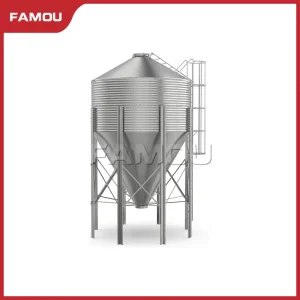 Corrosion-Resistant Grain Storage Silo for Poultry