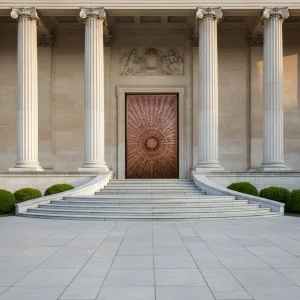 High Performance Solid Copper Front Door Luxury Antique Brass Handcrafted Villa Mansion Exterior Entry Security Gate