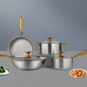 Stainless Steel Woks Set