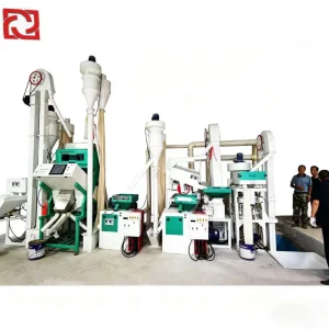 Máquina de molienda de arroz con motor diésel