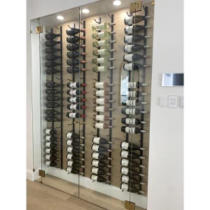 Custom Wall Mounted Bottle Display Rack Bar Luxury Wine Shelf Cabinet Organizer Wine Display Stand Metal Wine Rack For Bar