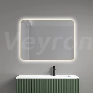 Manufacturer Glass Home Decoration Furniture Sanitary Ware Rectangle Makeup Bluetooth Speaker Smart Wall Bathroom Espejo LED Mirror with Toilet/Faucet/Water Tap