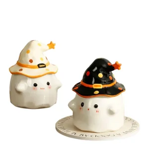 Discount Halloween Ghost Witch Hat Ceramic Storage Jar Manufacturer, Exporter