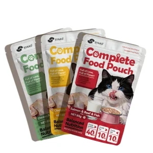 OEM/ODM 85g موس مخصص قابل للّعق بنكهات متنوعة، مكافآت كريمية للقطط، وجبة رطبة للحيوانات الأليفة للكلاب والقطط