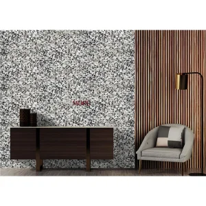 Black and White Grey Terrazzo
