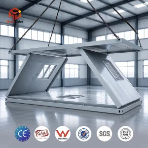 Modular Z-fold Foldable Container House for Mobile Clinic Emergency Hospital and Temporary Medical Relief Center Room