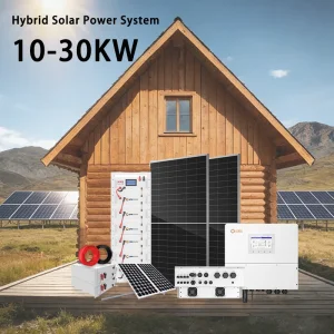 10KW/20KW/30KW Off Grid Solar System 30KWh LiFePO4 Battery All-in-One MPPT Controller Home Complete Solar Power Kit