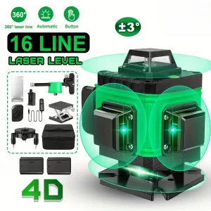 4D 16 Lines Green Laser