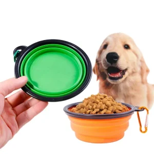 Collapsible Dog Bowls Travel Portable Pet Foldable Feeding Dish