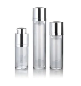 Airless Clear Pump Bottles Cosmetic Travel Size Dispenser Vacuum Plastic travel Bottles
