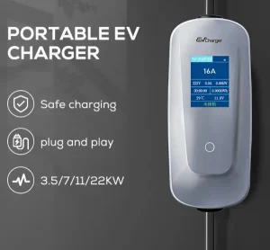 High-Power 11kw 16A Three-Phase Portable Type 2 EV Charger