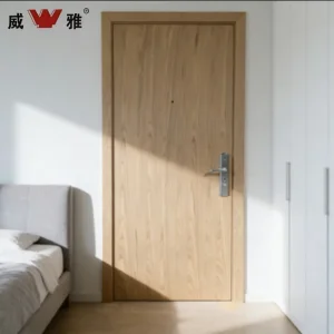 Thermal and Acoustic Insulation Certified Fireproof Solid Wood Composite Bedroom Wooden Door