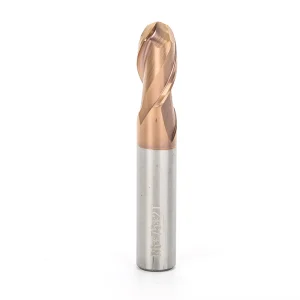 58 Degree 2 Flutes Ball Nose End Mill For General Purpose 3D Molding Alloy Steel And Plastic Materials OEM AlTin Coated 55HRC