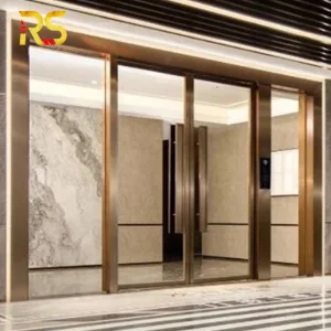 Luxury Hotel Rose Gold Entry Door