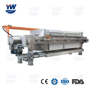Fully Automatic Stainless Steel Coated Beam Chamber Plate Filter Press for Wastewater Treatment / Industrial Recessed Filter Press / Membrane / Plate and Frame